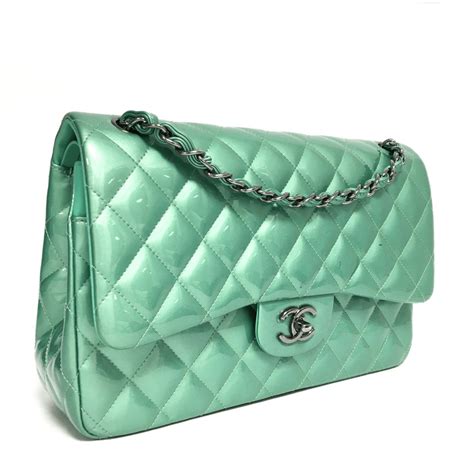 chanel patent green|CHANEL.